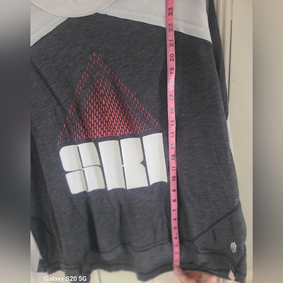 Free People Gray and White Long Sleeve Shirt - Picture 3 of 4